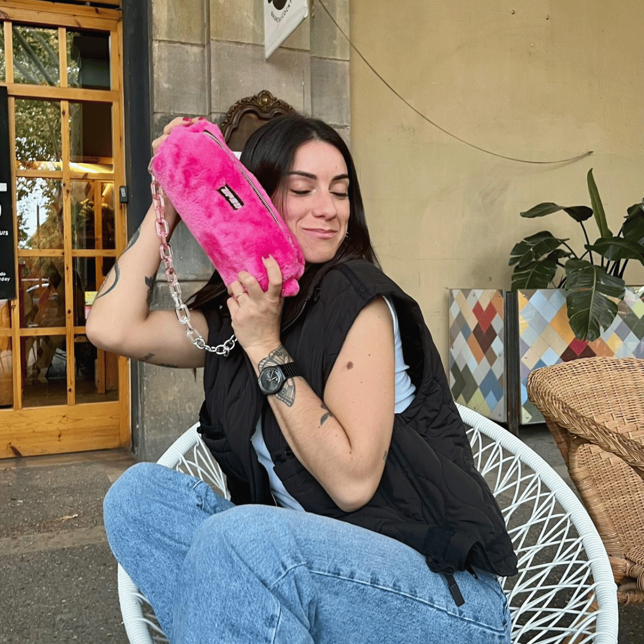 Teddy Pink bag