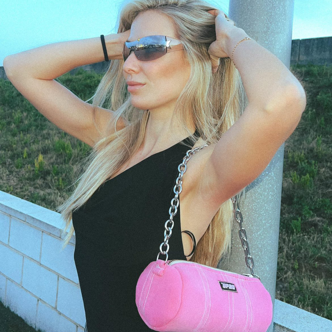 Pink Jeans bag