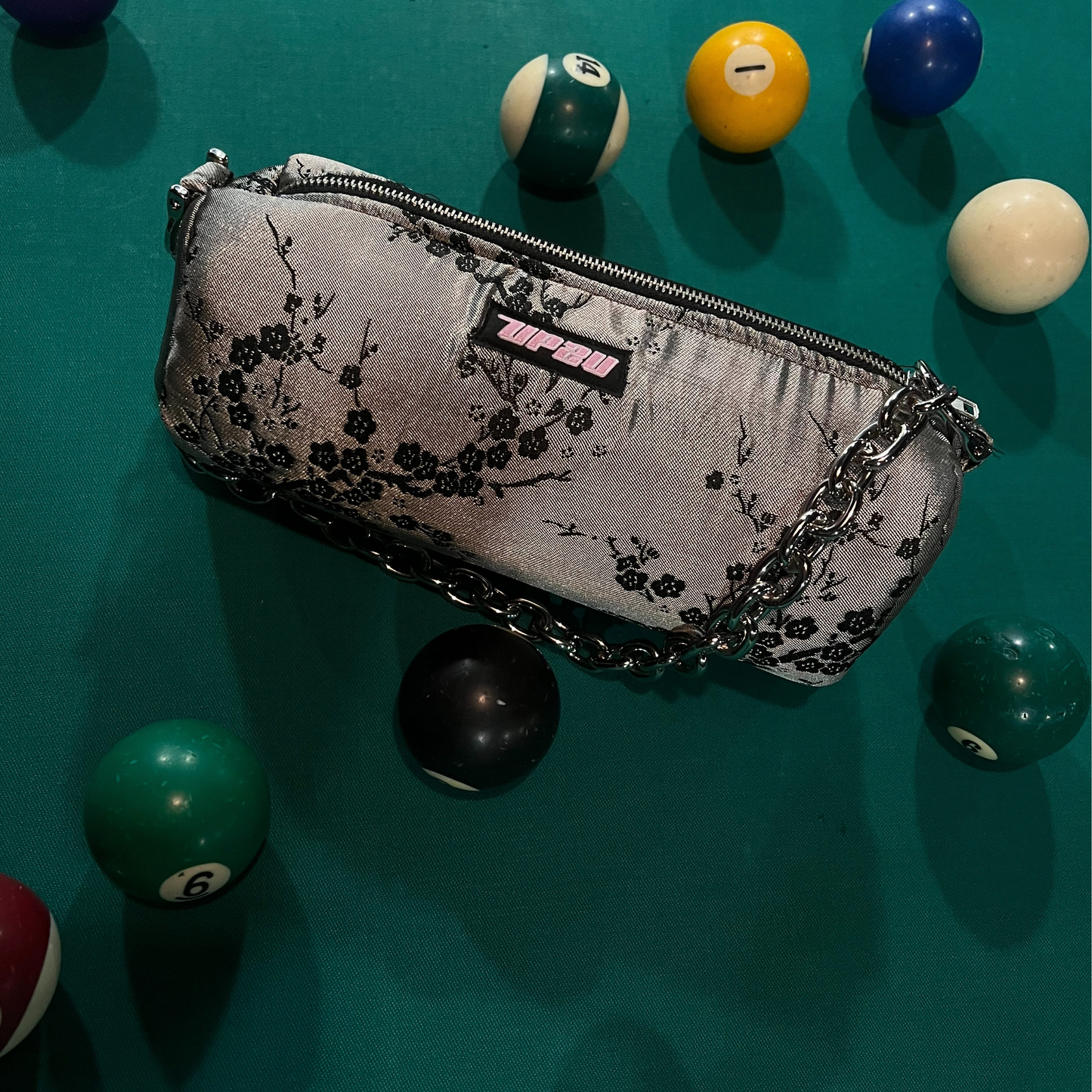 Grey kimono bag