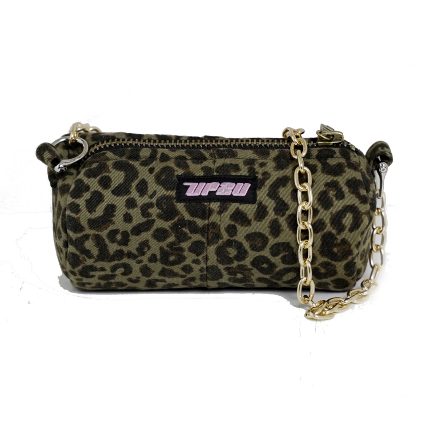 Green leopard mini bag