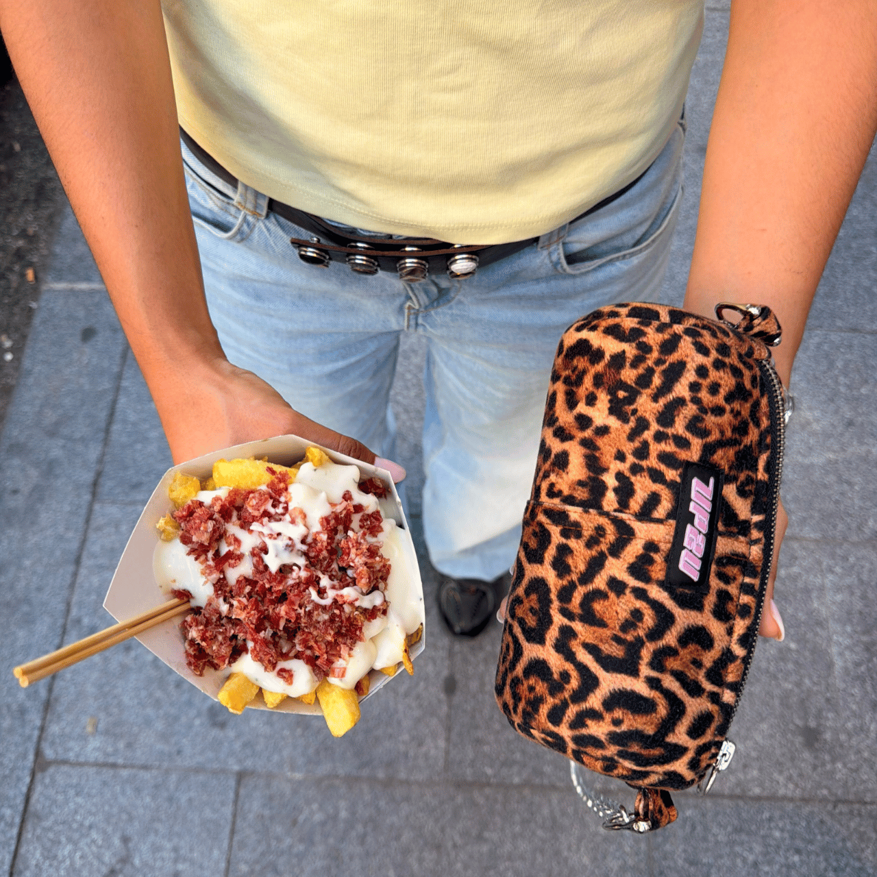 Brown leopard mini bag