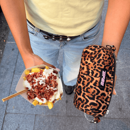 Brown leopard mini bag