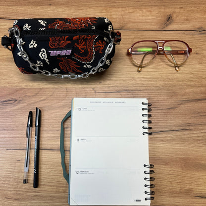 Black kimono mini bag