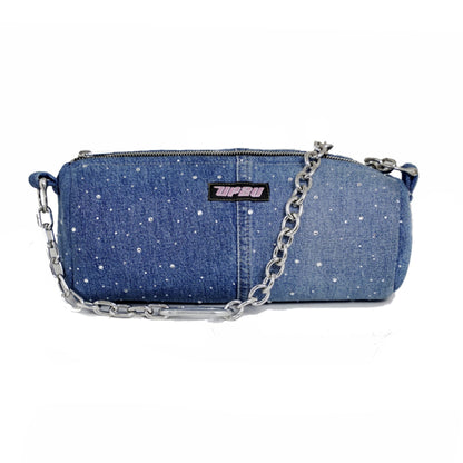 Glitter jeans bag