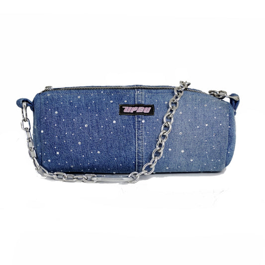 Glitter jeans bag