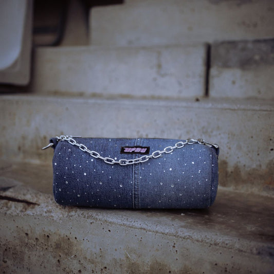Glitter jeans bag