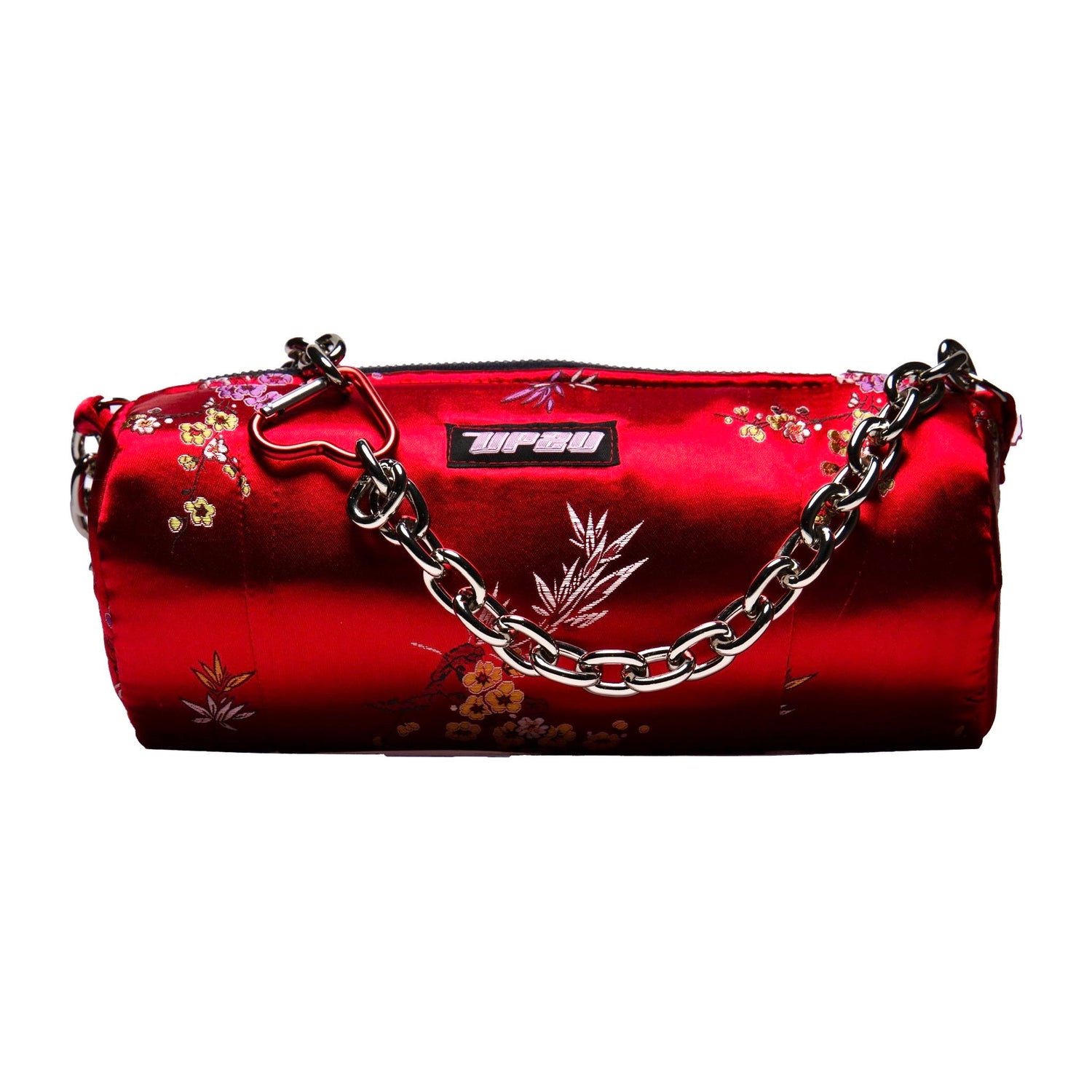 Bolso exclusivo de hombro con diseño floral y exótico japonés, creación única y reciclada de UP2Bags
