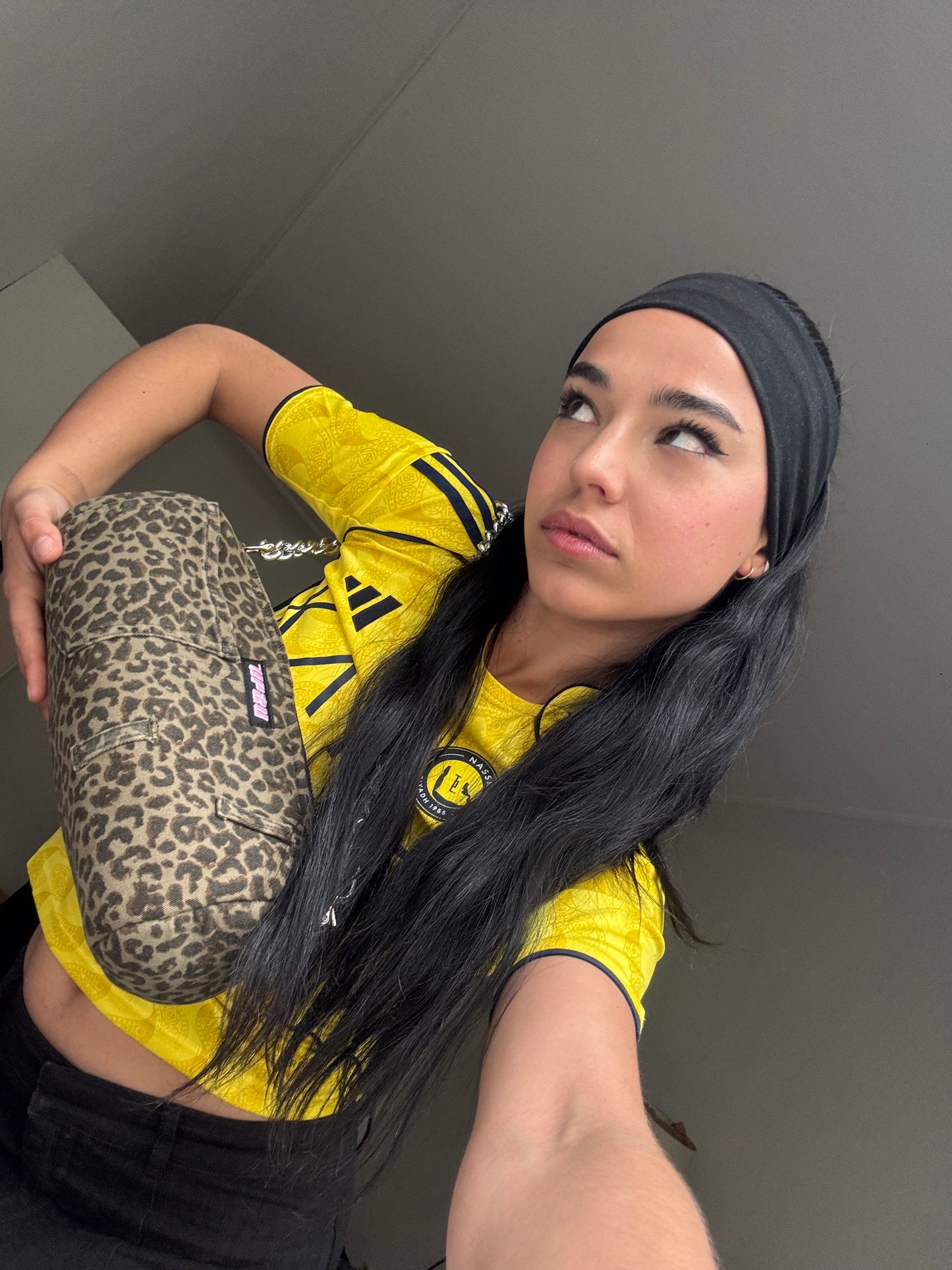 Green Leopard bag