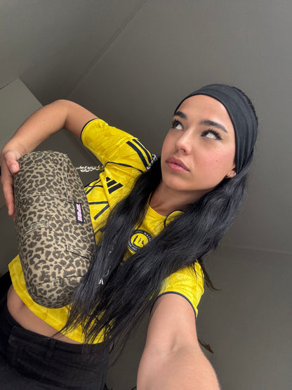 Green Leopard bag